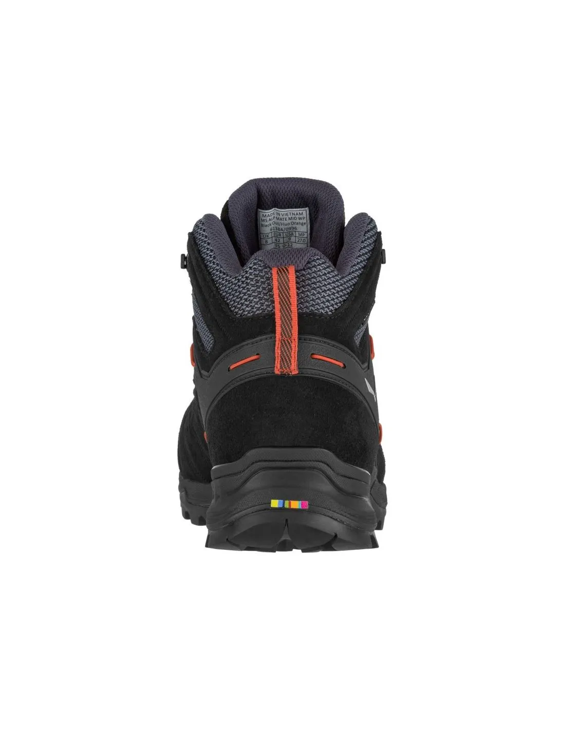 Bota de Montaña Salewa Ms Alp Mate Mid Ptx Hombre Negro/Naranja
