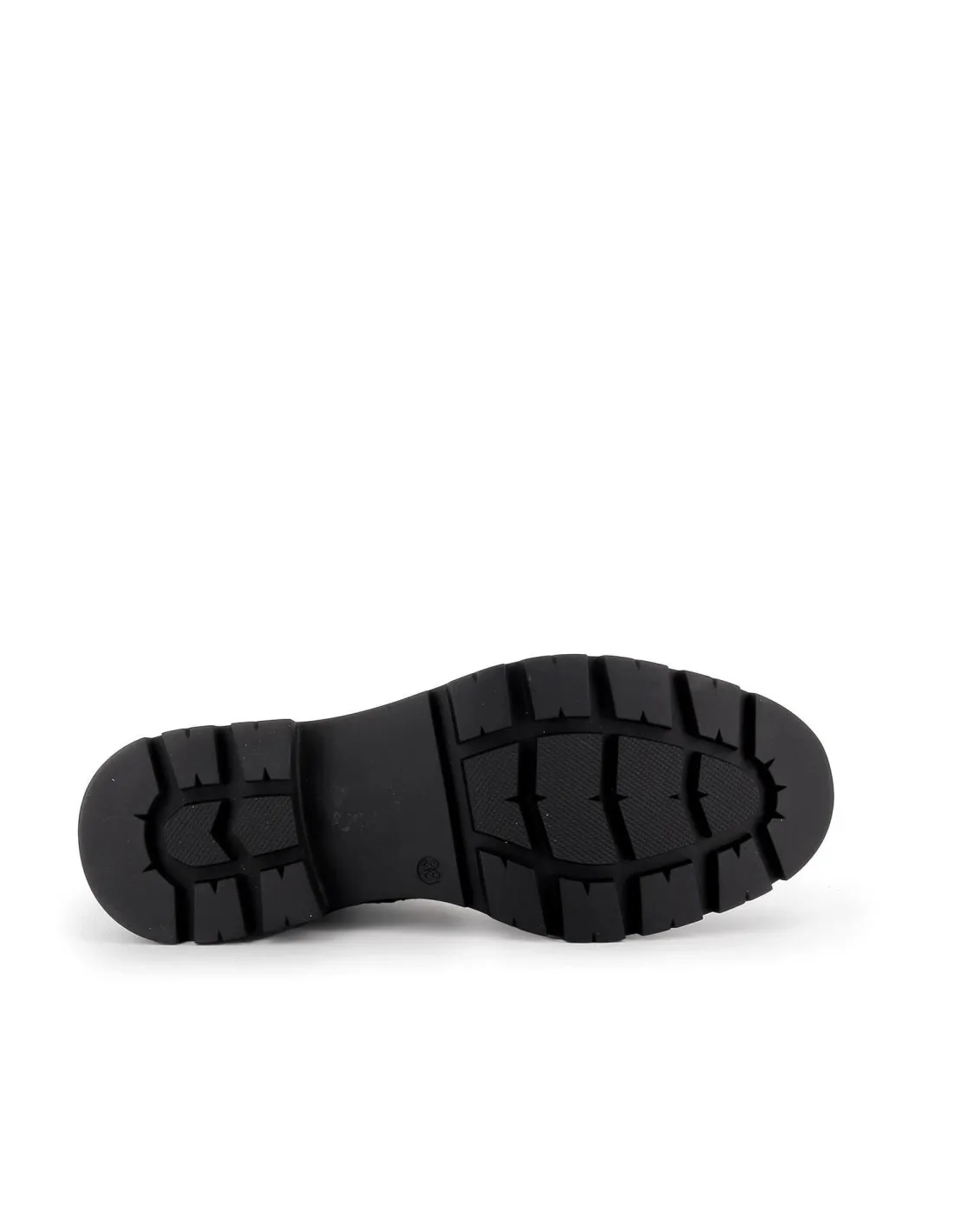 Bota militar negra hebilla y cordones para mujer HISPAFLEX