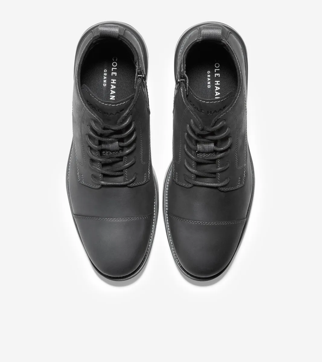 Bota Negra Acolchada con Cordones para Hombre | Grand Atlantic Boot