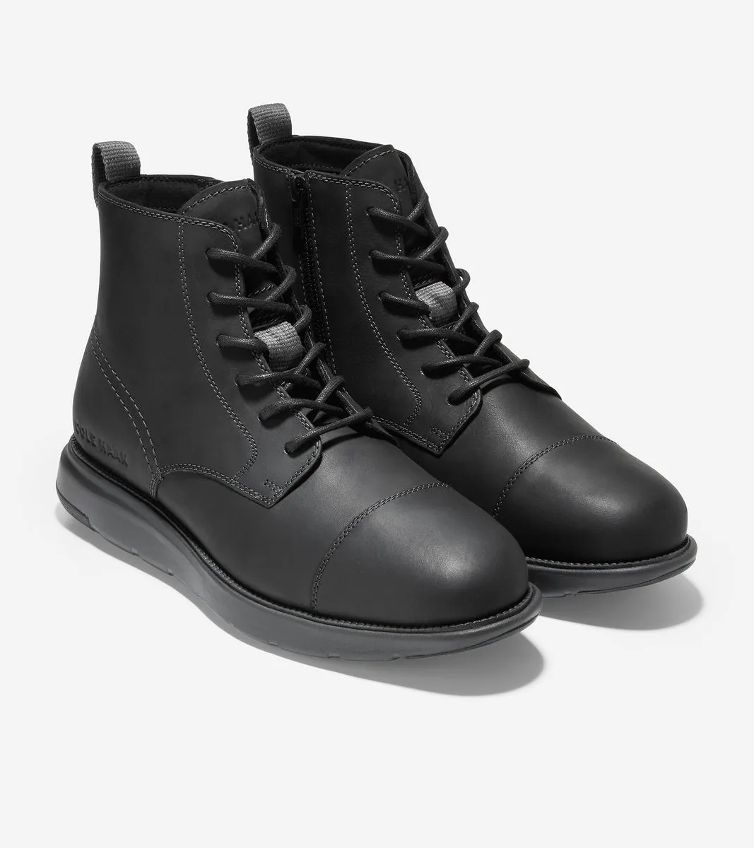 Bota Negra Acolchada con Cordones para Hombre | Grand Atlantic Boot