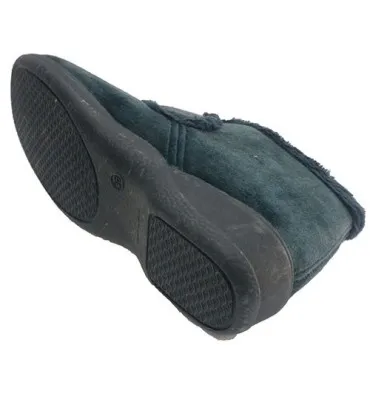 Bota tobillera estar casa mujer con velcro AndinasN en azul marino
