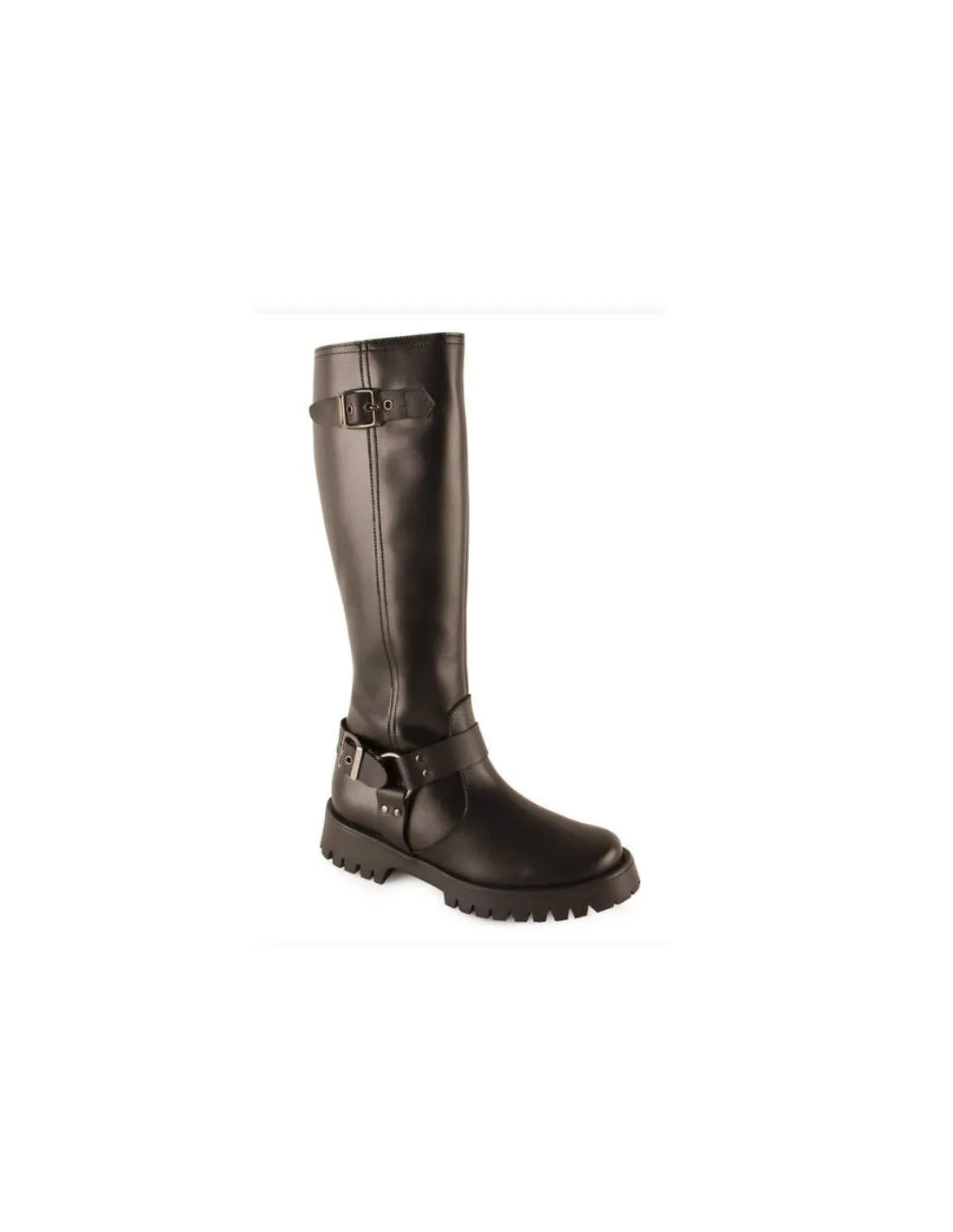 Botas altas plataforma piel