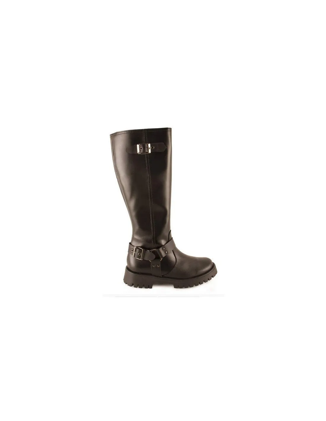 Botas altas plataforma piel