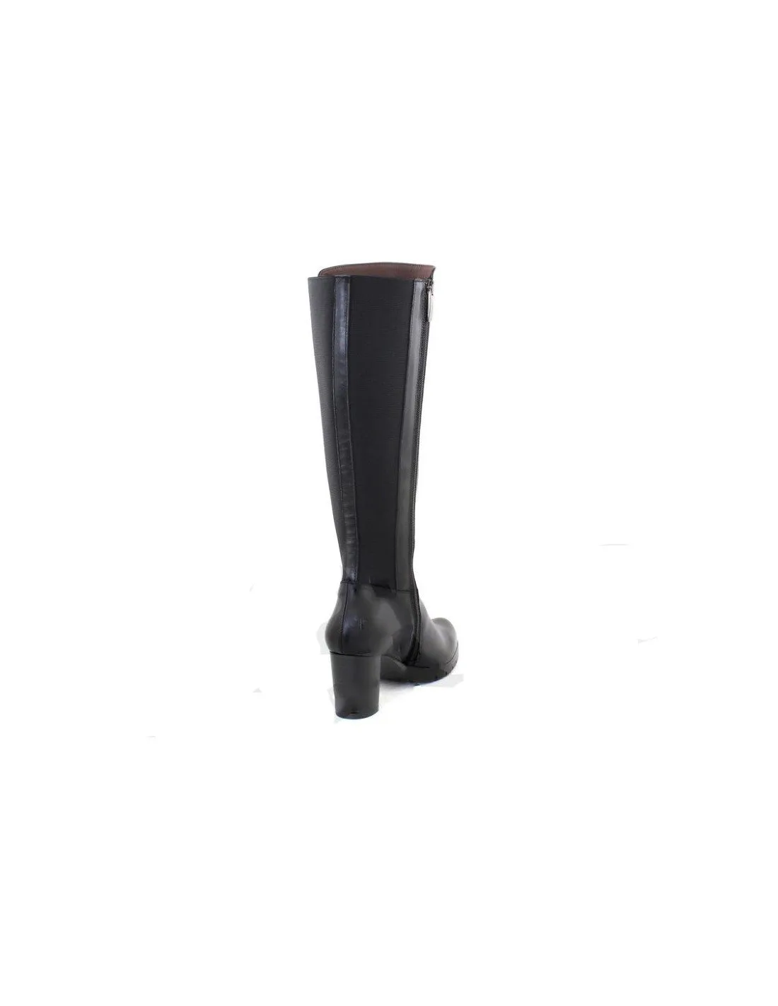 Botas altas tacón mujer piel