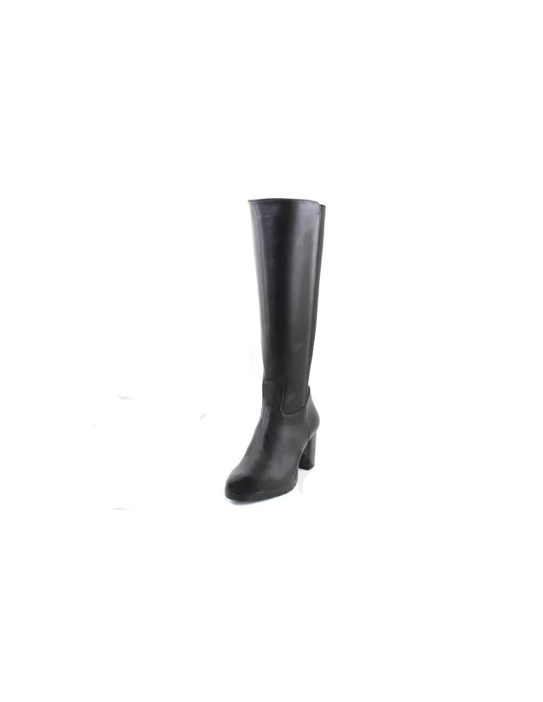 Botas altas tacón mujer piel