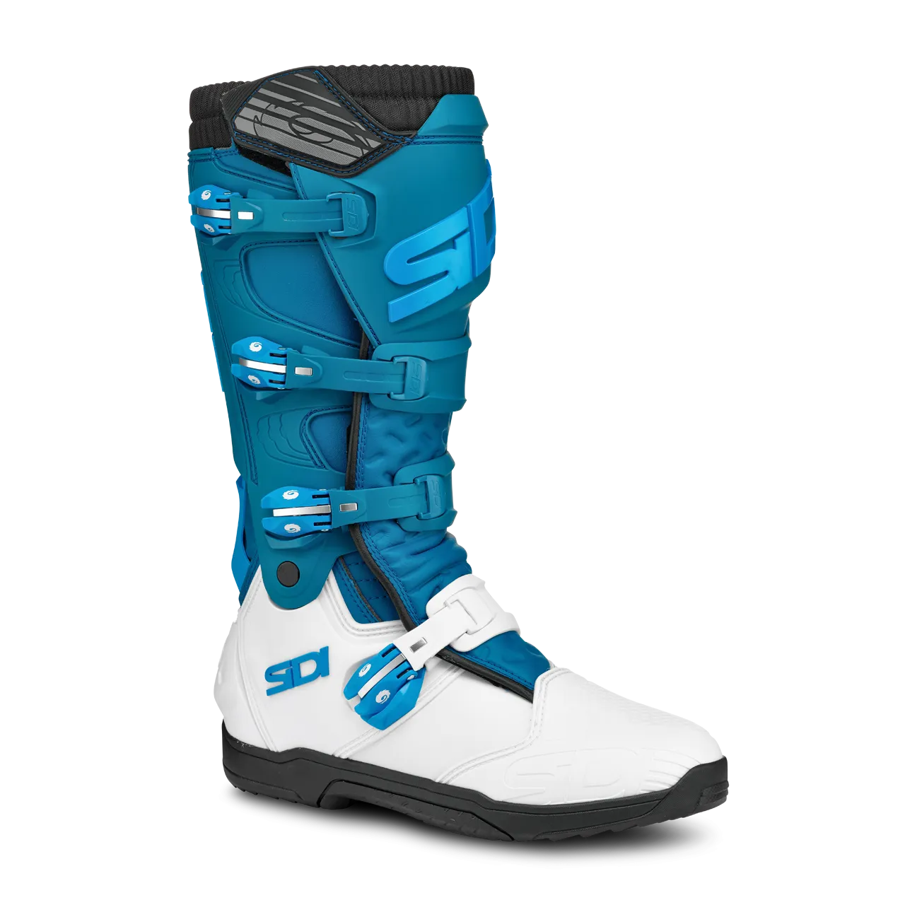 BOTAS DE CROSS MUJER SIDI X POWER SC LEI BLANCOPETRóLEOAZUL CLARO 