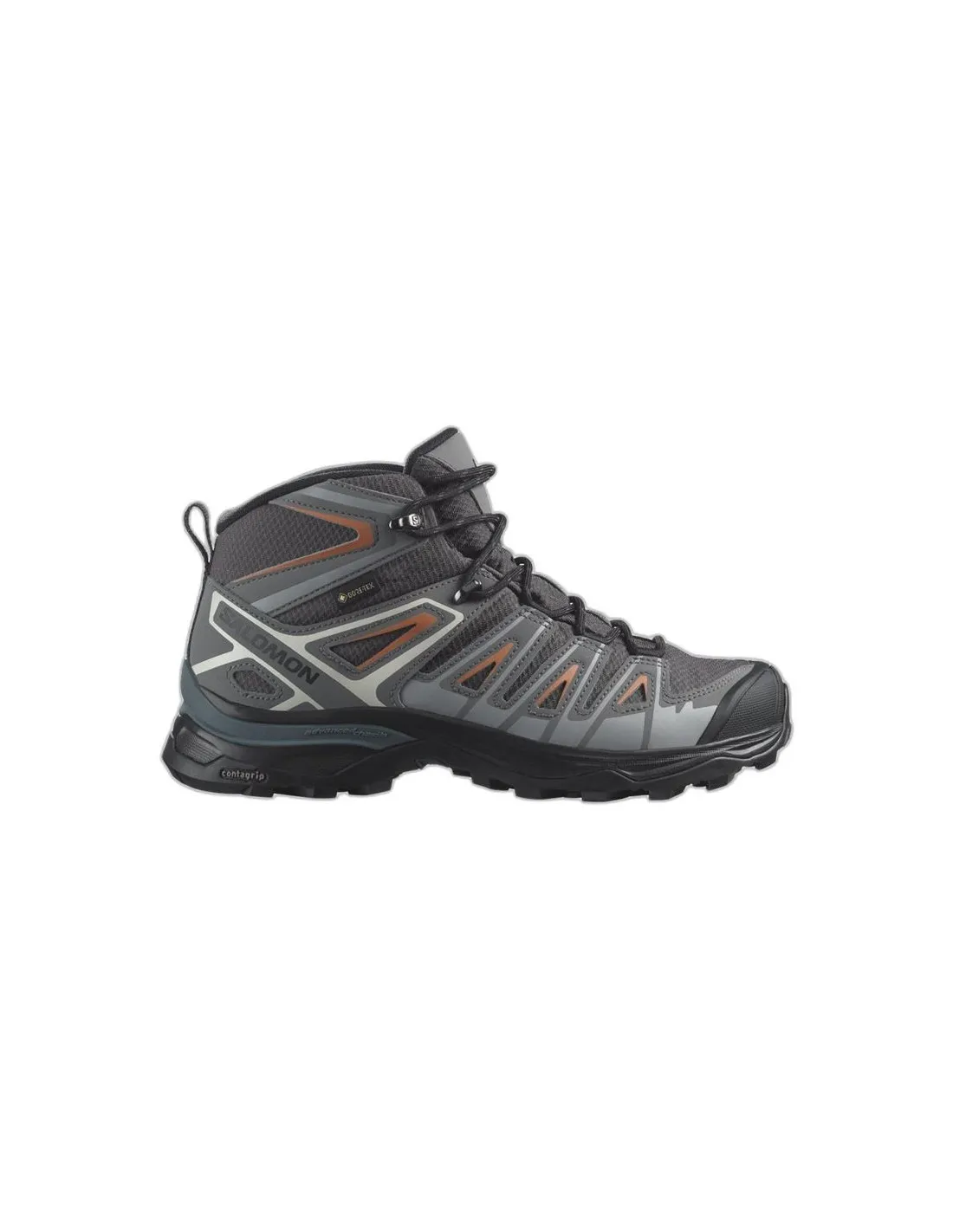 BOTAS DE MONTAñA SALOMON X ULTRA PIONEER MID GORETEX GRIS MUJER