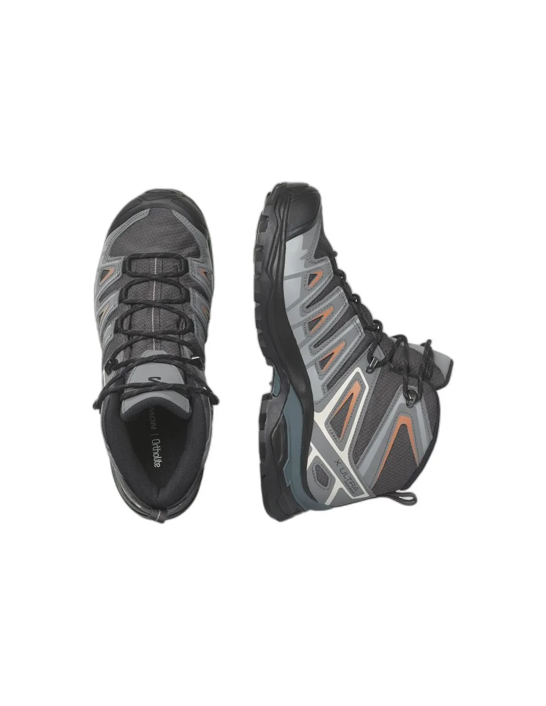 BOTAS DE MONTAñA SALOMON X ULTRA PIONEER MID GORETEX GRIS MUJER