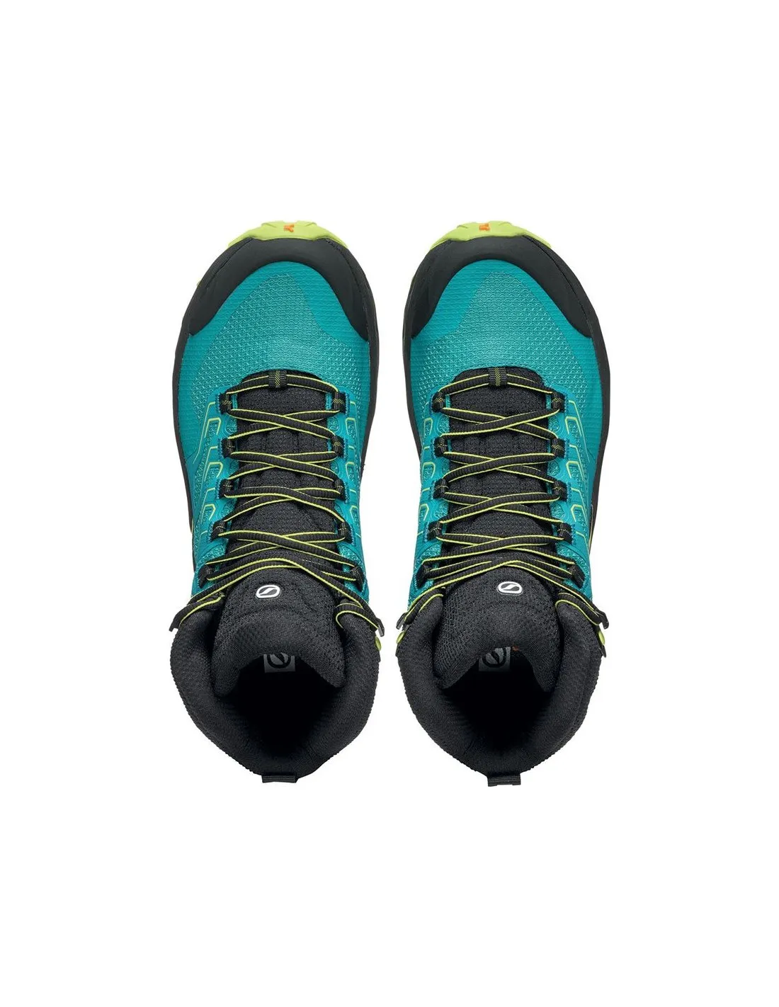 BOTAS DE MONTAñA SCARPA RUSH 2 MID GORETEX BLUE LIME MUJER