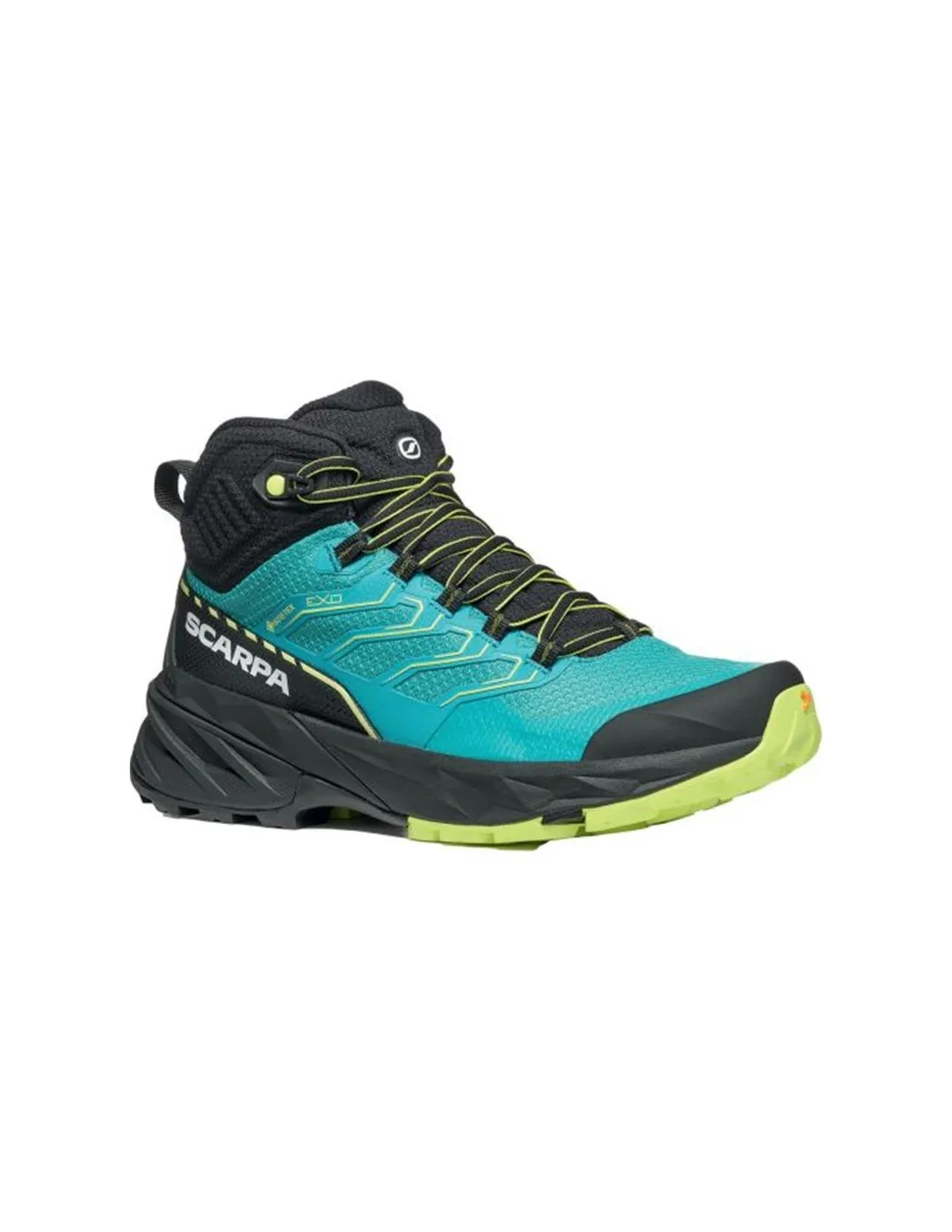 BOTAS DE MONTAñA SCARPA RUSH 2 MID GORETEX BLUE LIME MUJER