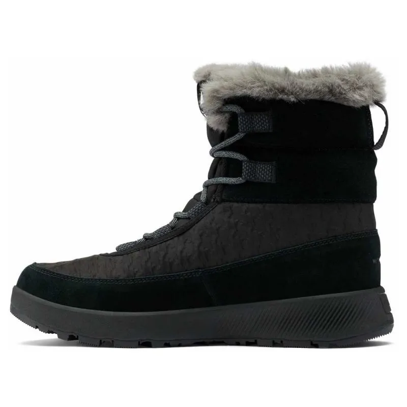Botas de nieve para mujer Columbia Slopeside Peak Luxe (negro/ Grafito)