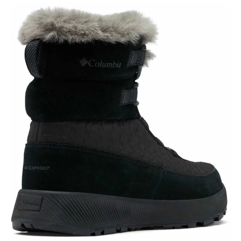 Botas de nieve para mujer Columbia Slopeside Peak Luxe (negro/ Grafito)