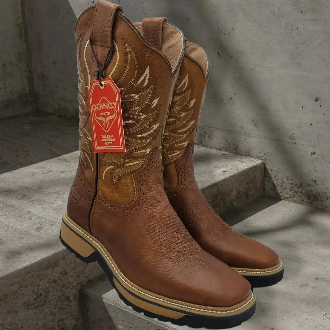 Botas de Trabajo Horma Rodeo Suela Doble Densidad Color Tan Q822W2731