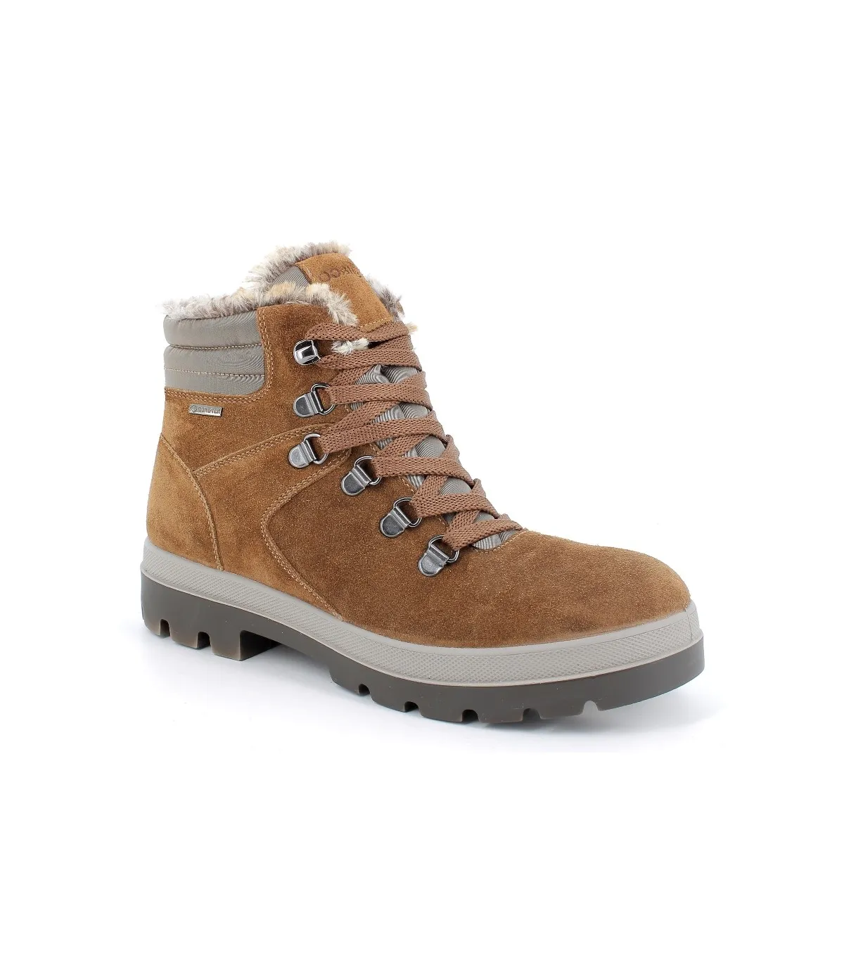 Botas estilo montaña en color coñac
