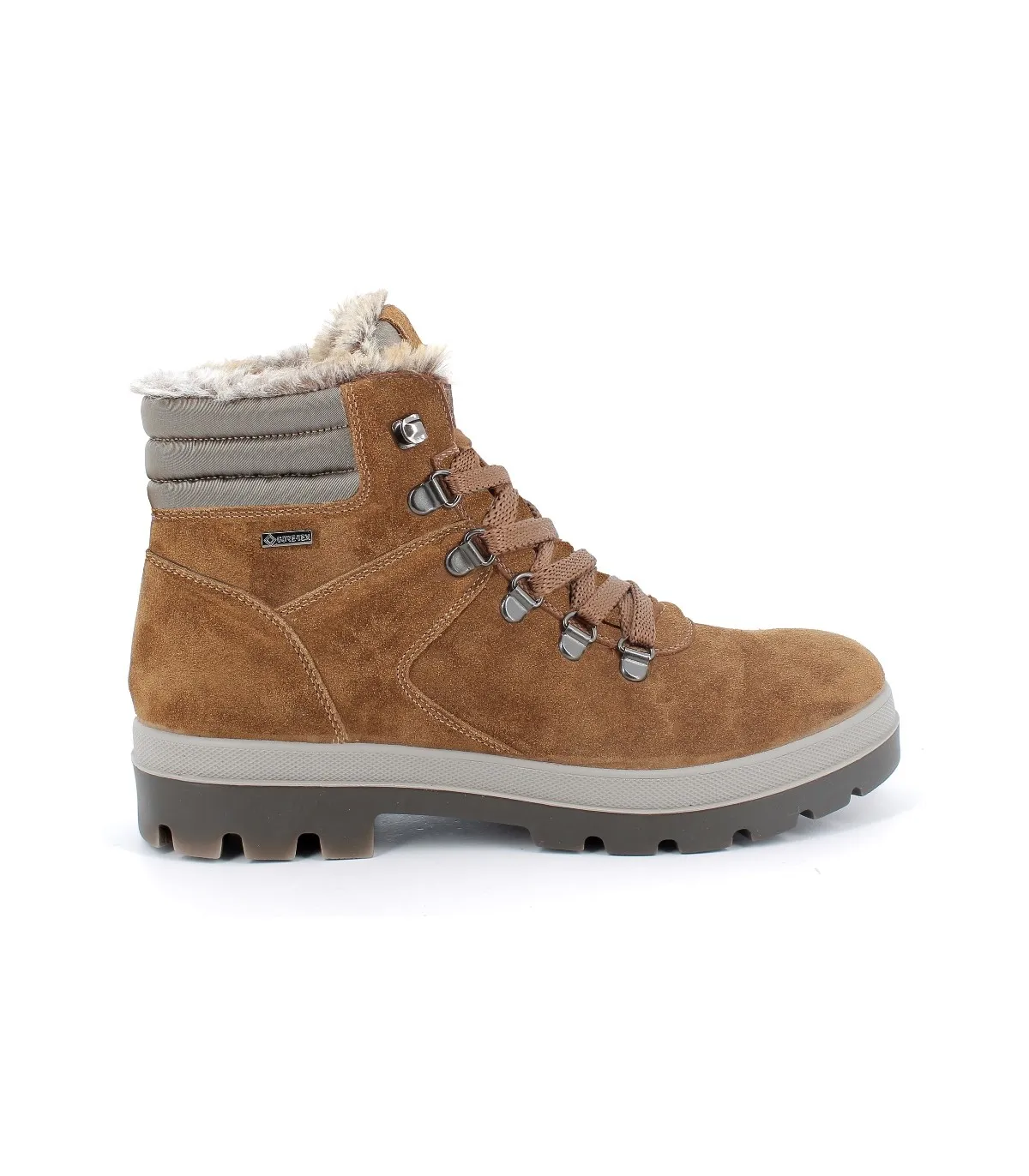 Botas estilo montaña en color coñac