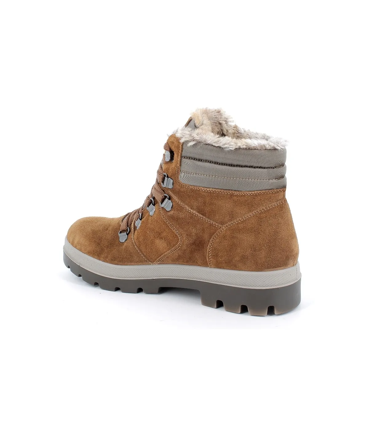Botas estilo montaña en color coñac