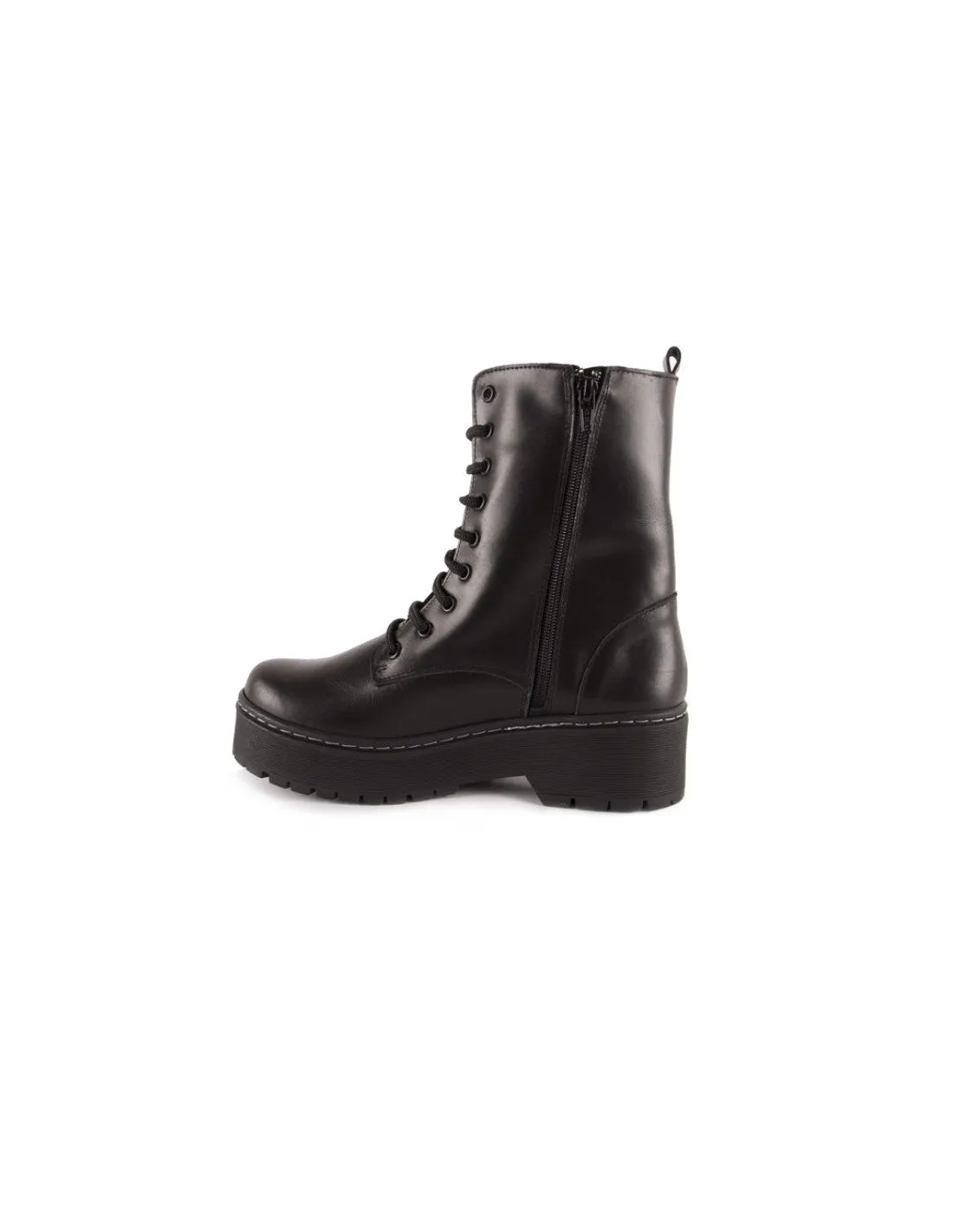 Botas militares mujer piel