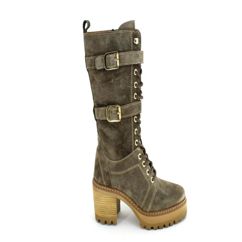 Botas Mujer Piel con Hebillas de Alpe Woman Shoes