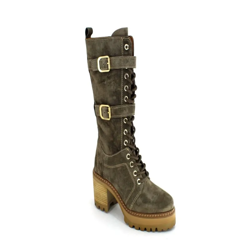 Botas Mujer Piel con Hebillas de Alpe Woman Shoes