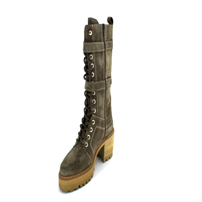 Botas Mujer Piel con Hebillas de Alpe Woman Shoes