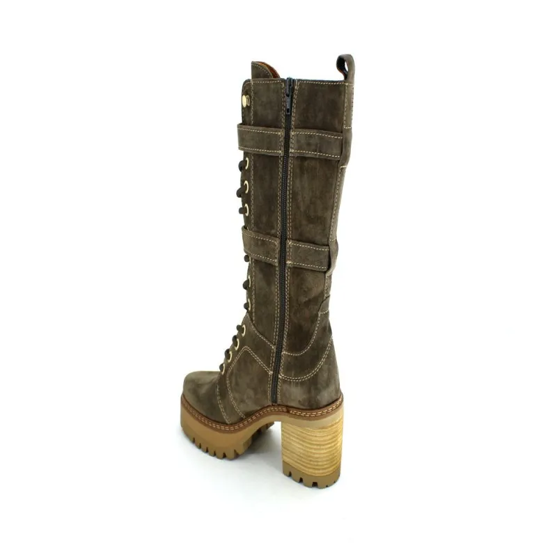 Botas Mujer Piel con Hebillas de Alpe Woman Shoes