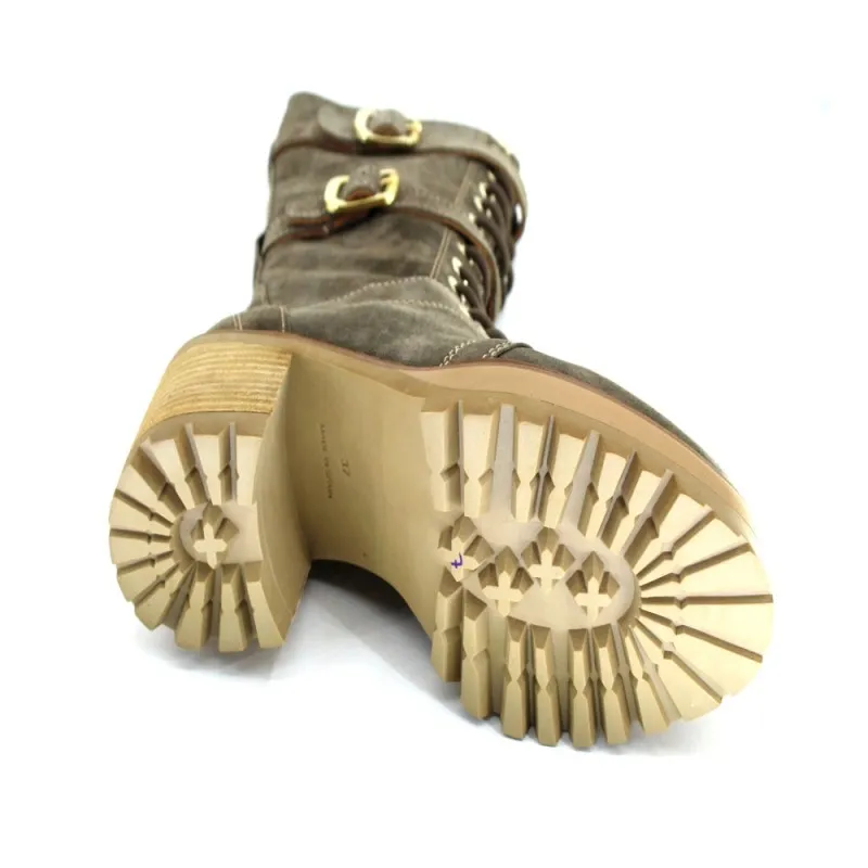 Botas Mujer Piel con Hebillas de Alpe Woman Shoes