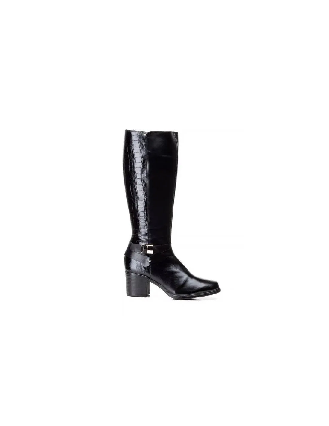 Botas mujer piel negras