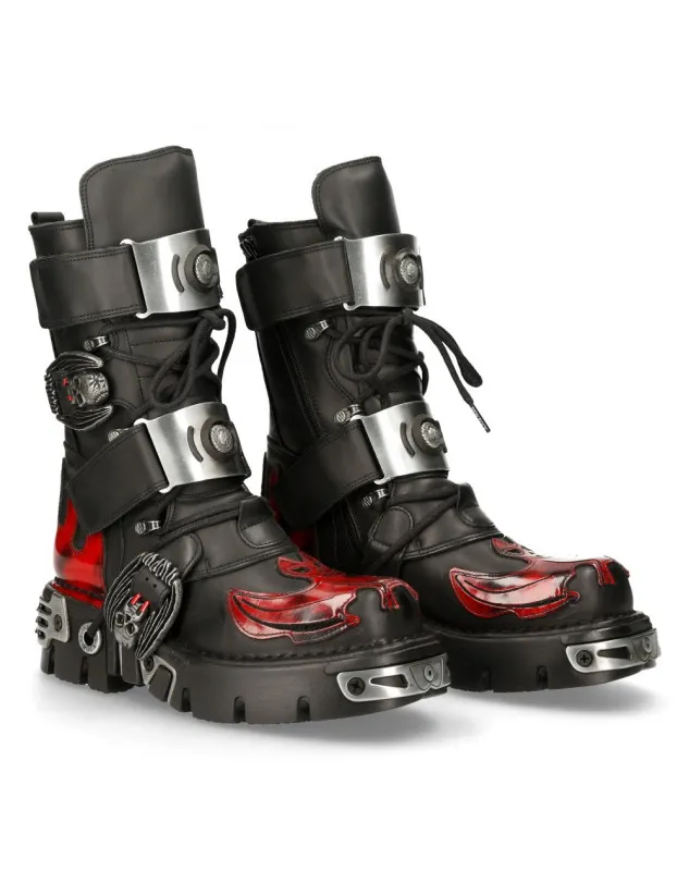 BOTAS NEW ROCK REACTOR LLAMA VAMPIRO NEGRAS