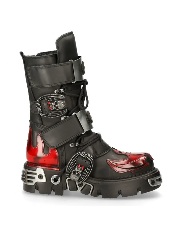 BOTAS NEW ROCK REACTOR LLAMA VAMPIRO NEGRAS