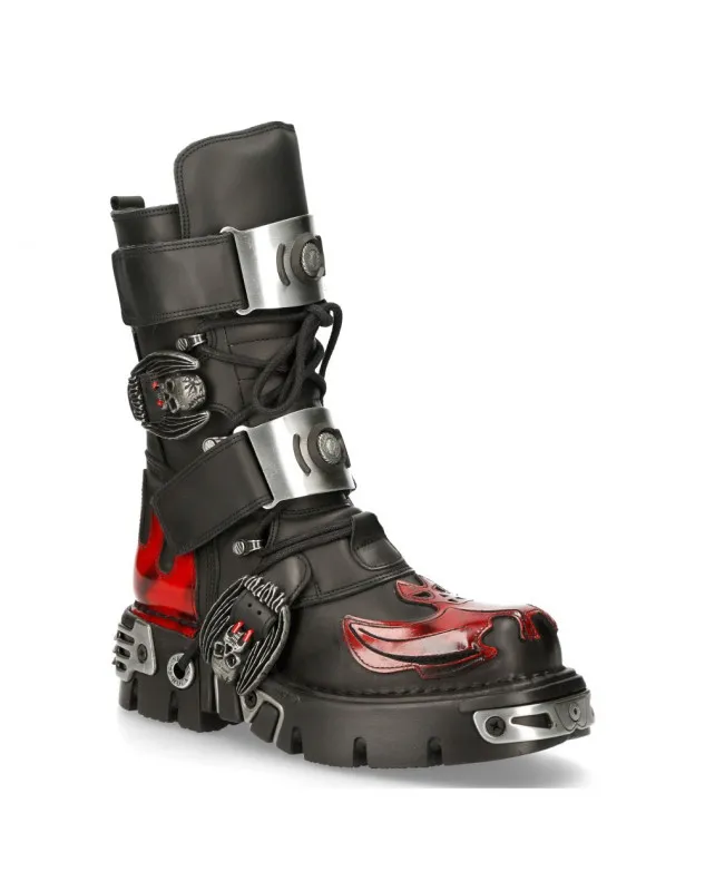 BOTAS NEW ROCK REACTOR LLAMA VAMPIRO NEGRAS