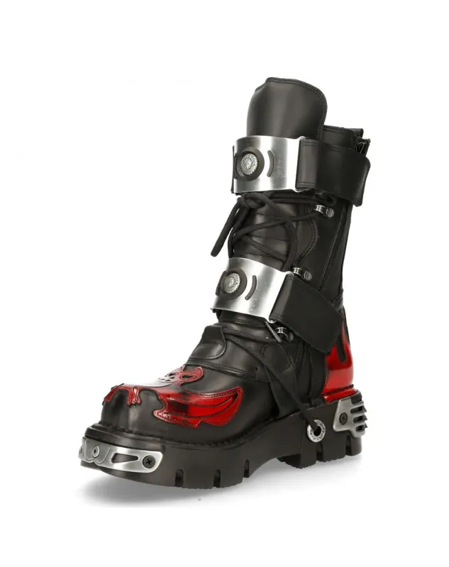 BOTAS NEW ROCK REACTOR LLAMA VAMPIRO NEGRAS