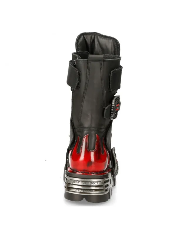 BOTAS NEW ROCK REACTOR LLAMA VAMPIRO NEGRAS