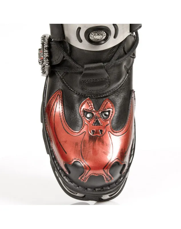 BOTAS NEW ROCK REACTOR LLAMA VAMPIRO NEGRAS
