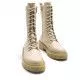Botas planas Mustang mars con cordondes y suela truck en beige