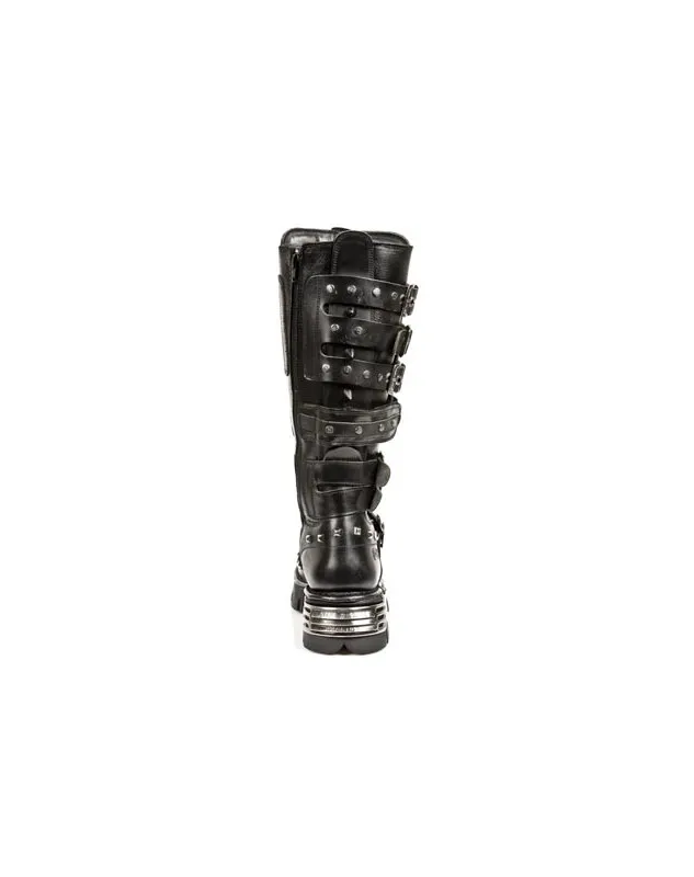 BOTAS PUNK GOTICAS DE NEW ROCK NEGRAS CON CLAVOS