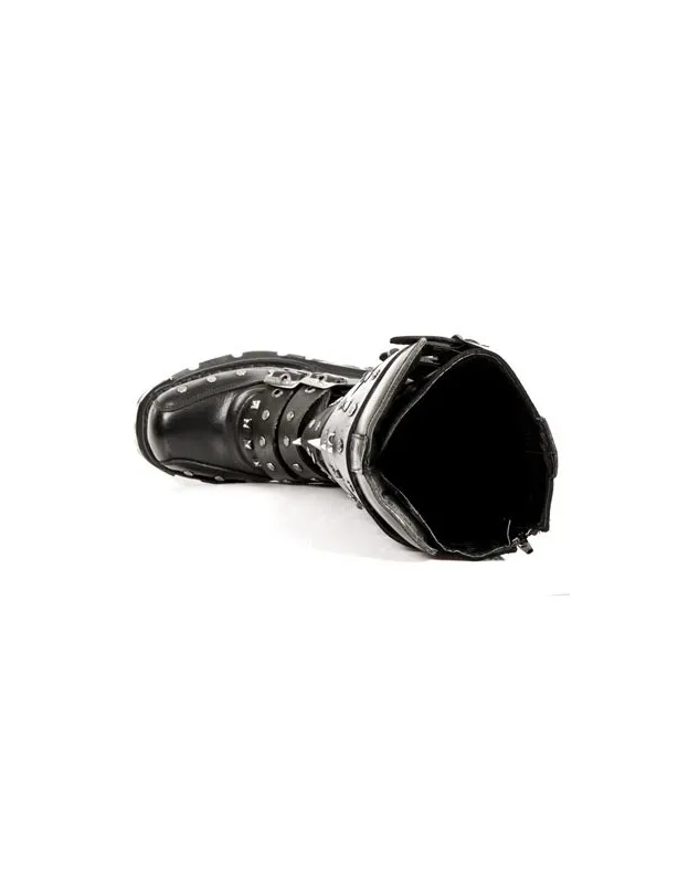 BOTAS PUNK GOTICAS DE NEW ROCK NEGRAS CON CLAVOS