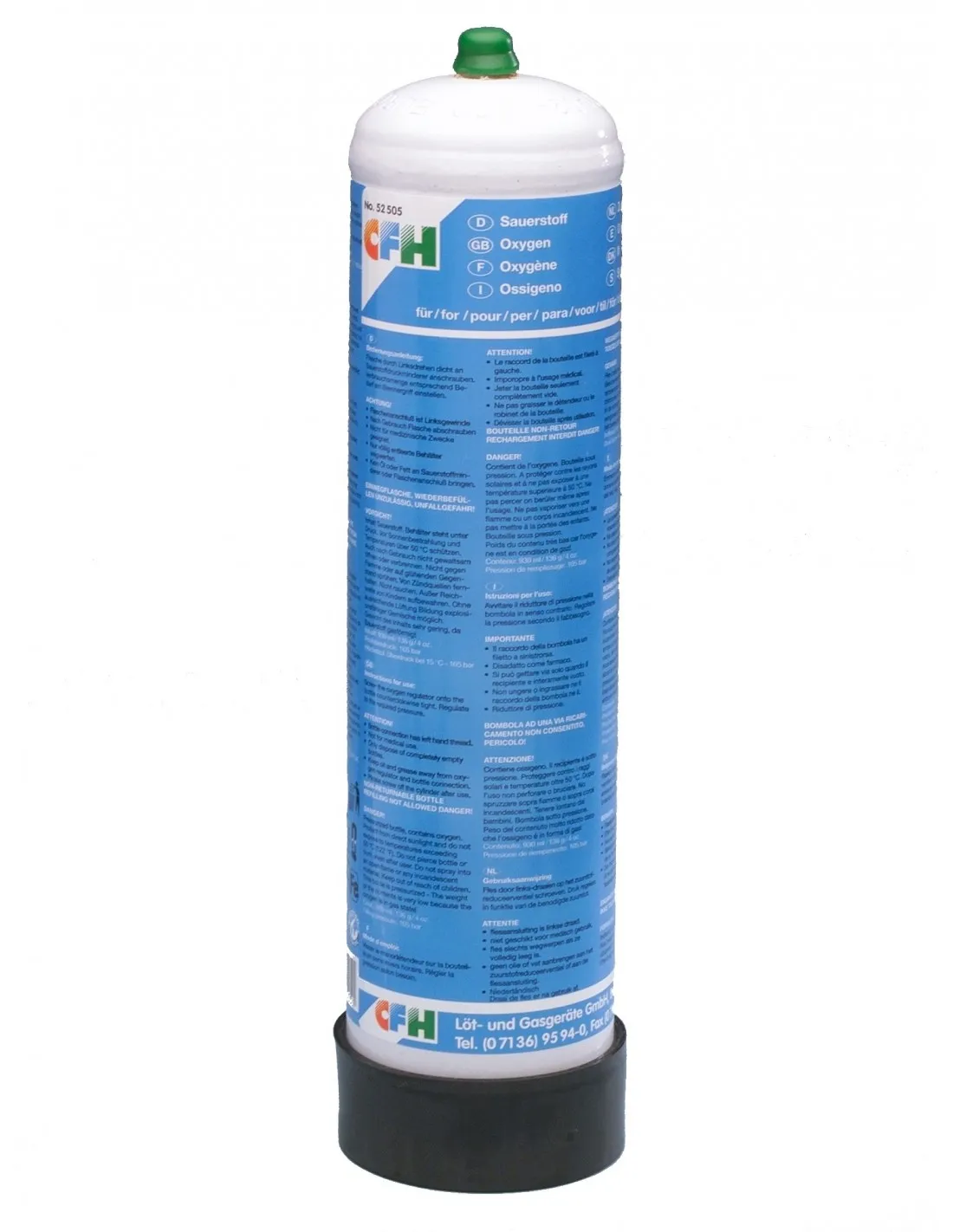 BOTELLA DE OXIGENO PARA AUTOGENA PORTATIL