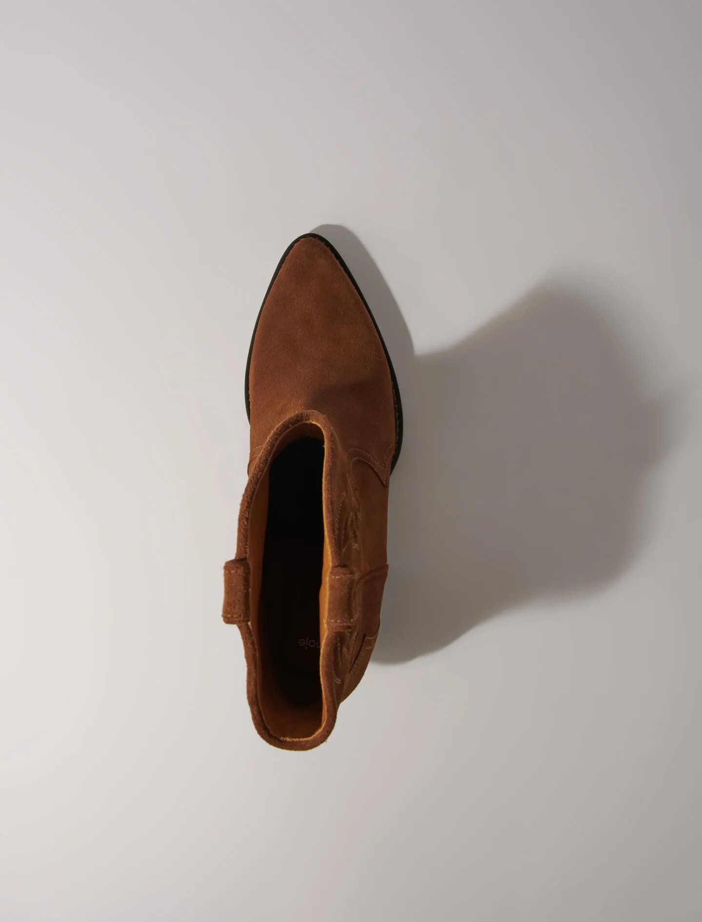 Botines cowboy de ante