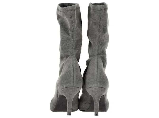 Botines estilo calcetín de punto Yeezy en lona gris Castaño 