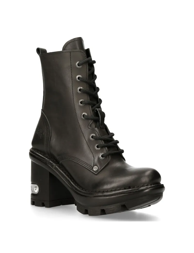 BOTINES NEGROS MUJER TACON NEGRO