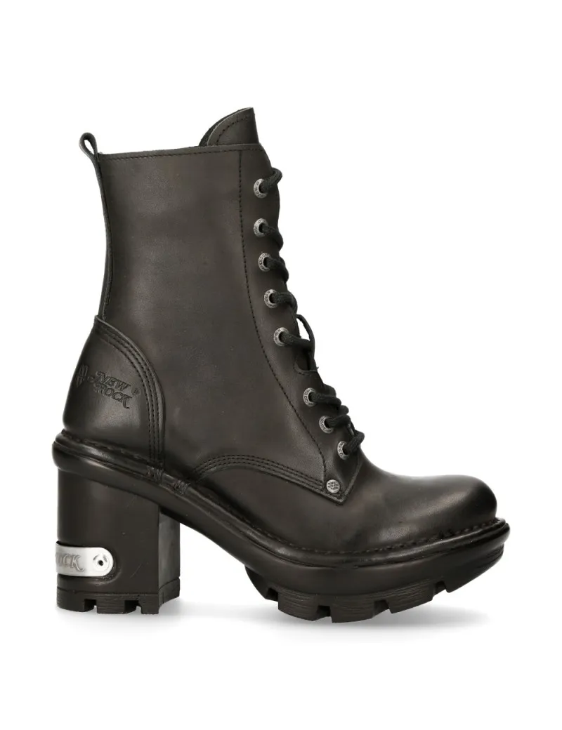 BOTINES NEGROS MUJER TACON NEGRO