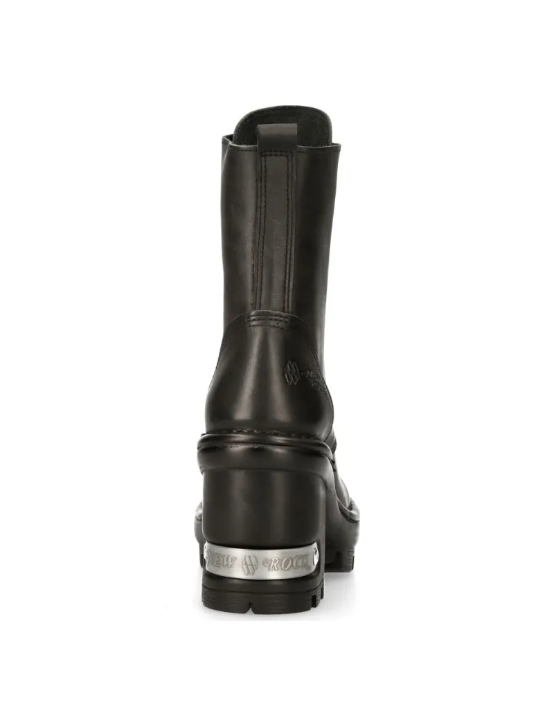 BOTINES NEGROS MUJER TACON NEGRO