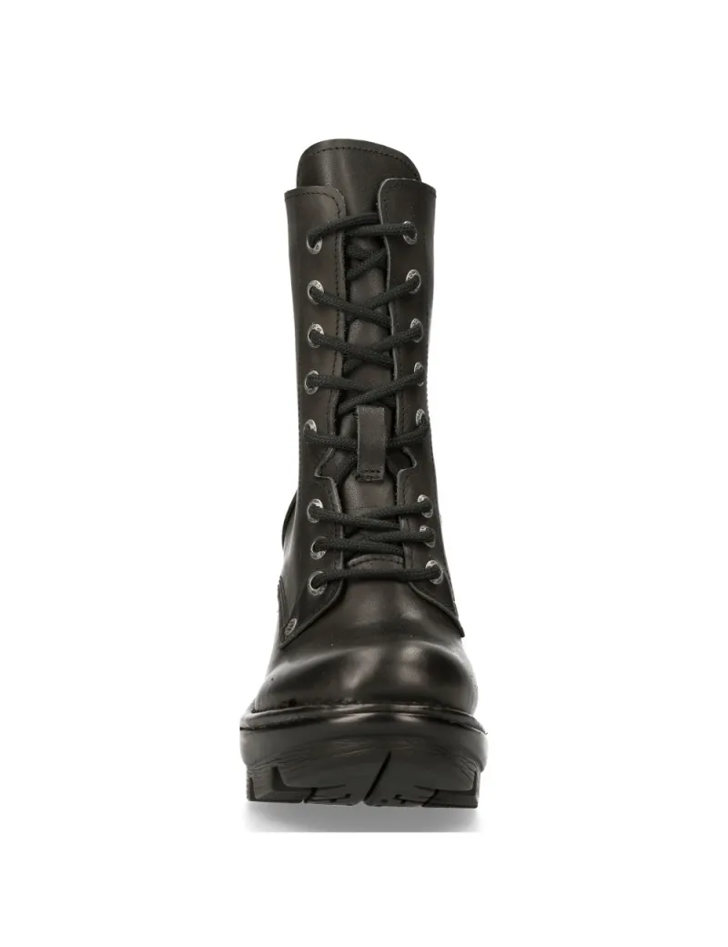 BOTINES NEGROS MUJER TACON NEGRO