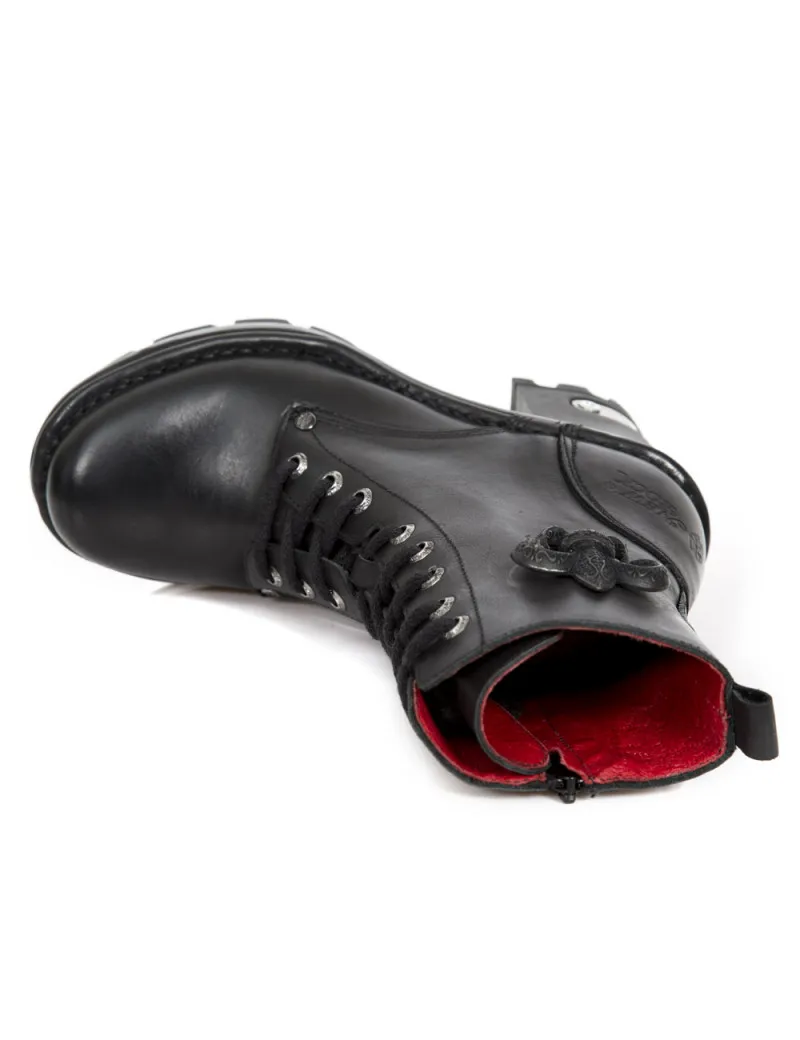 BOTINES NEGROS PARA MUJER TACON GRUESO ALTO NEOTRAIL