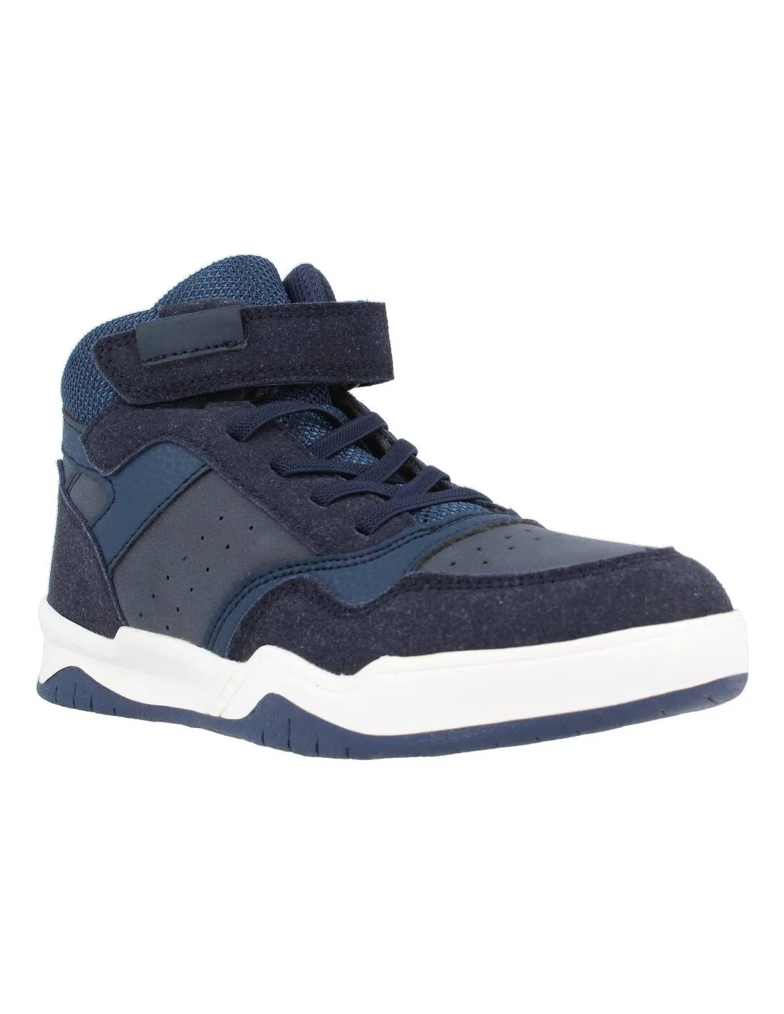 BUBBLE KIDS  DEPORTIVA BOTíN BASKET VELCRO MARINO