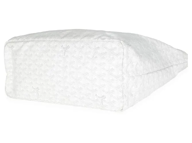 Bulldog Saint Louis PM en lona Goyardine blanca Blanco 