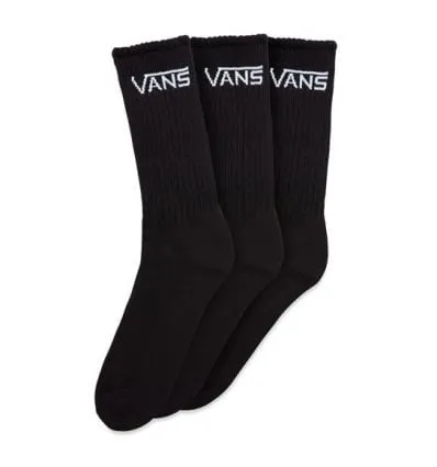 CALCETINES VANS CLASSIC CREW 3 PARES  43/47.5 (NEGRO)