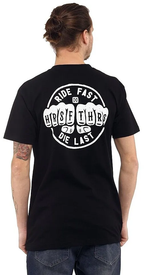 CAMISA HORSEFEATHERS FISTS  BLACK  MEN´S