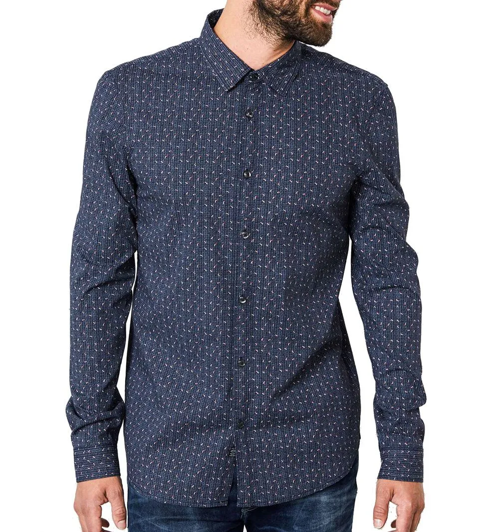 CAMISA PETROL M3090SIL423