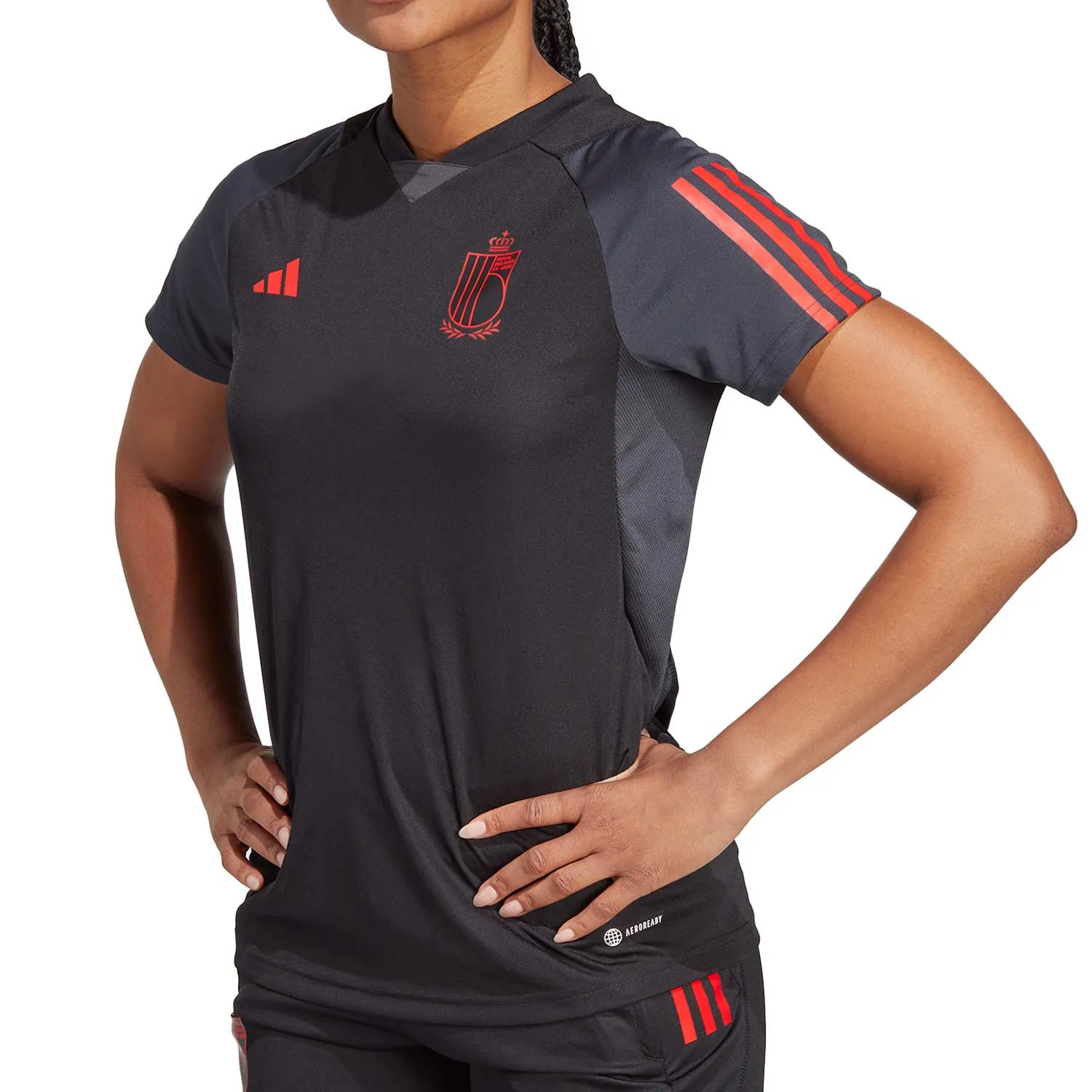Camiseta adidas Bélgica mujer entrenamiento